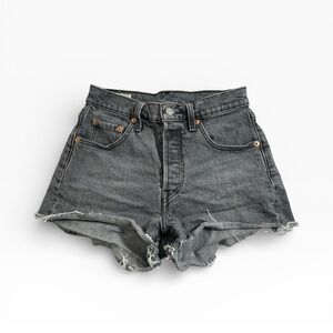 Levi’s 501 Big E Size 25 Black Cutoff Womens Shorts 2.5” Rodeo Cowgirl